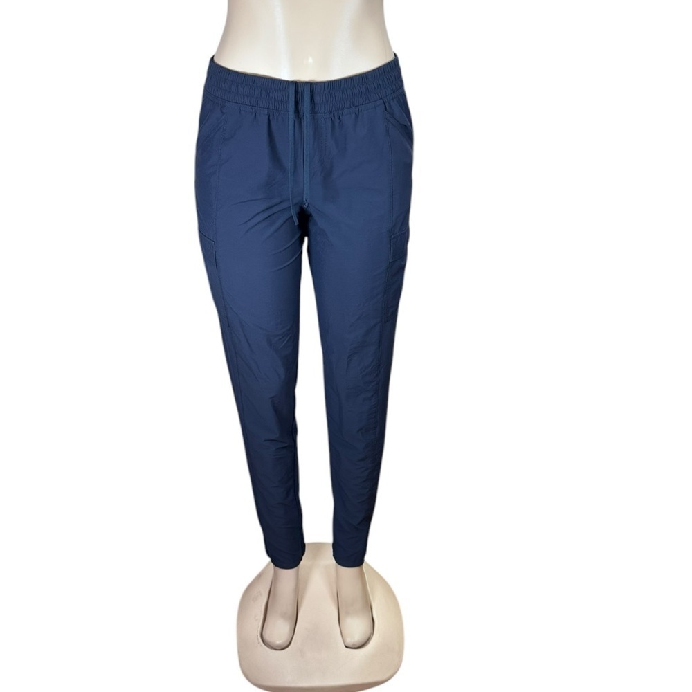 The North Face . Blue Jogger Track Pants with Tapered Leg